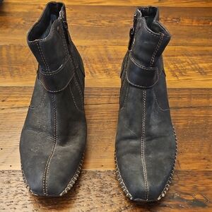 Timberland Black Leather Ankle Boots